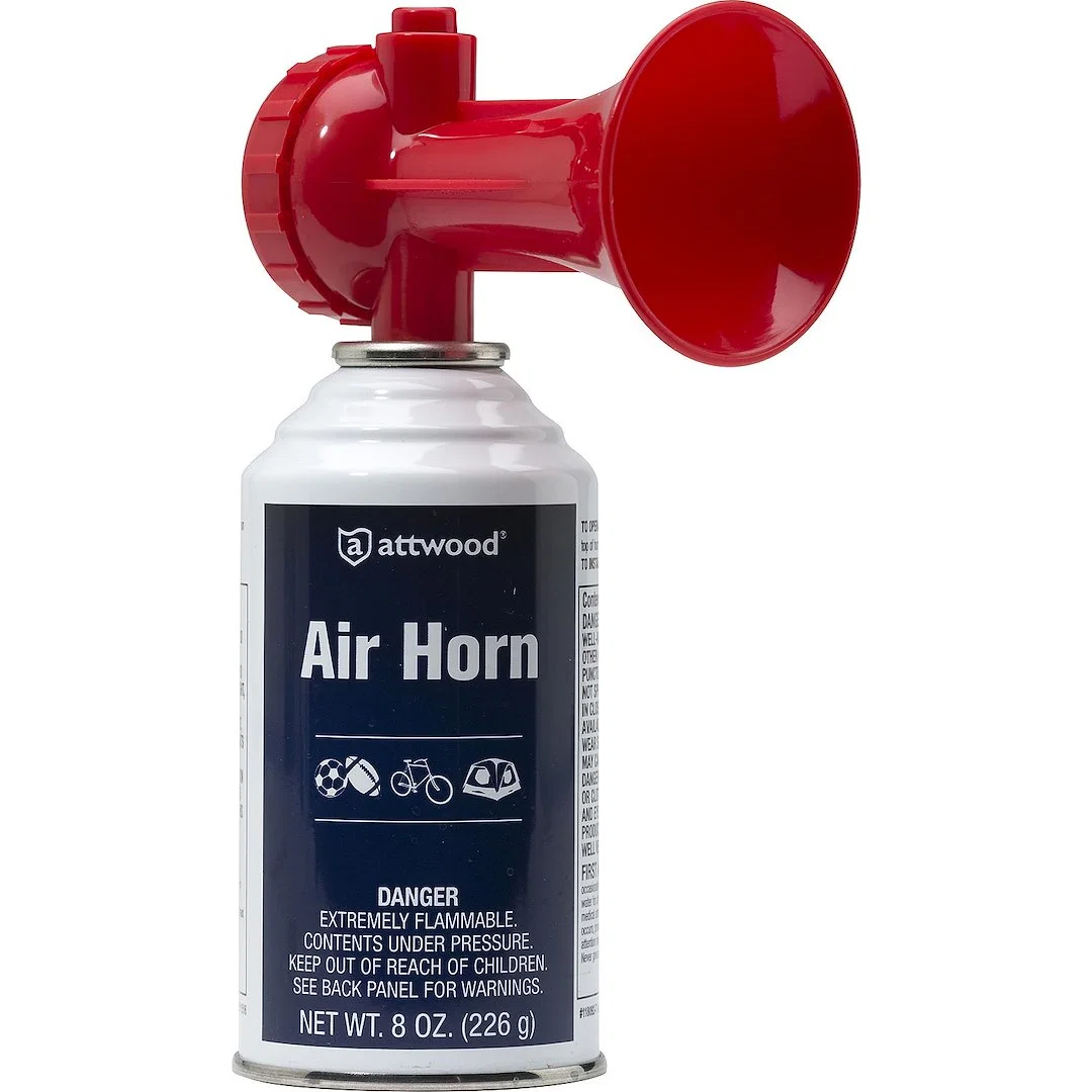 118092-7 – ATTWOOD MARI Air Horn, For Boating/ Sporting Events/ Camping And Bicycles Round Trumpet 8 Ounce Aerosol Ca...